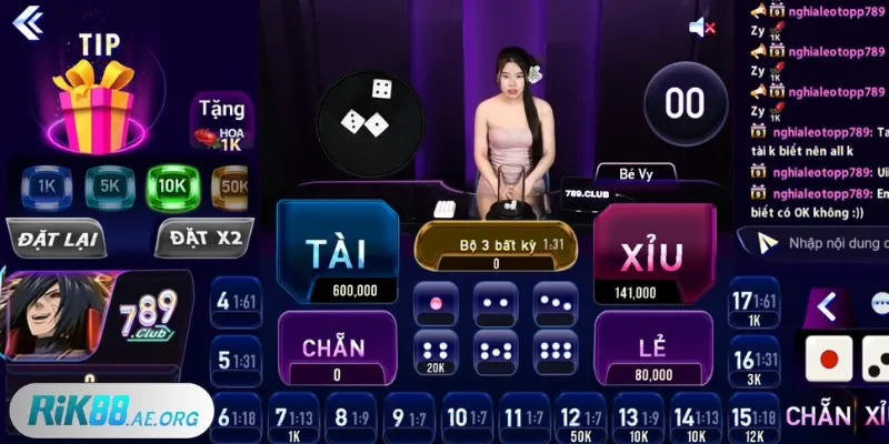 Quy tắc cược của game Tài xỉu livestream Rik88